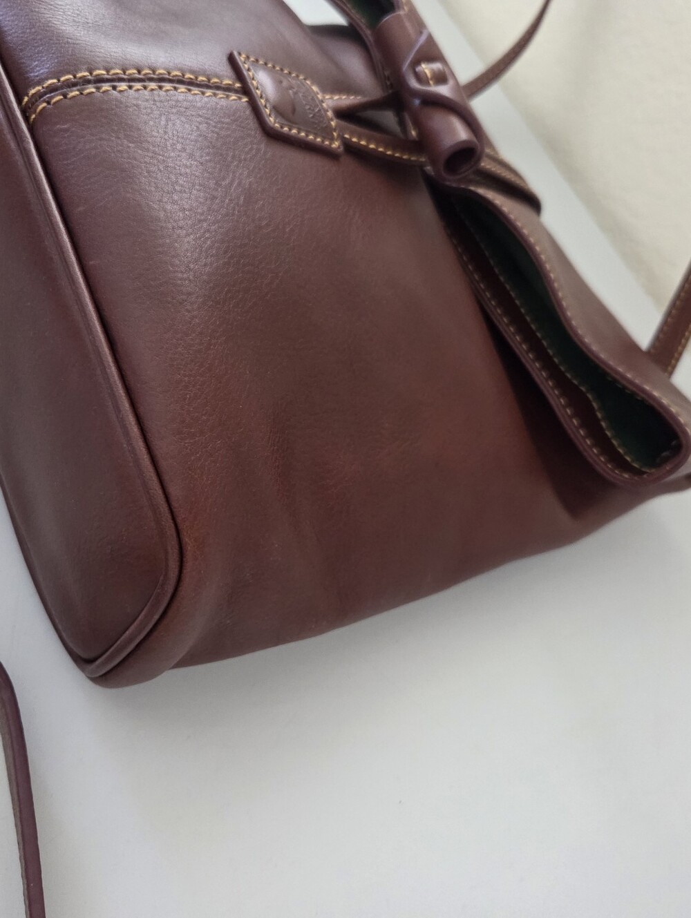 Dooney and Bourke Florentine Medium Toggle Crossbody In Chestnut - Picture 4 of 12